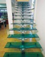 Escada de vidro temperado e laminado 